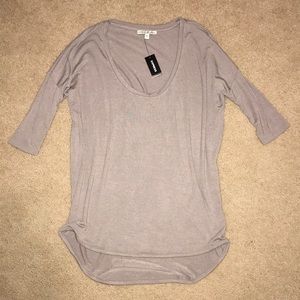 Express One Eleven Dolman Sleeve Hi-Lo Top